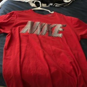 Nike Men's Red Logo Tee